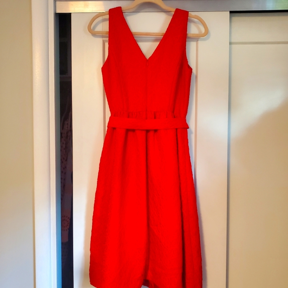 Red Midi J Peterman Sleeveless Dress Size 4